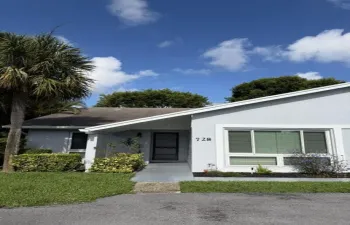 Front of villa