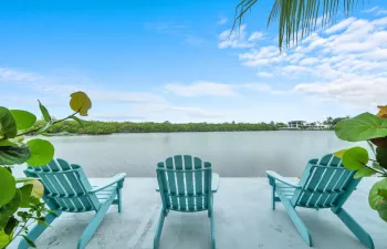 Intracoastal views - units patio