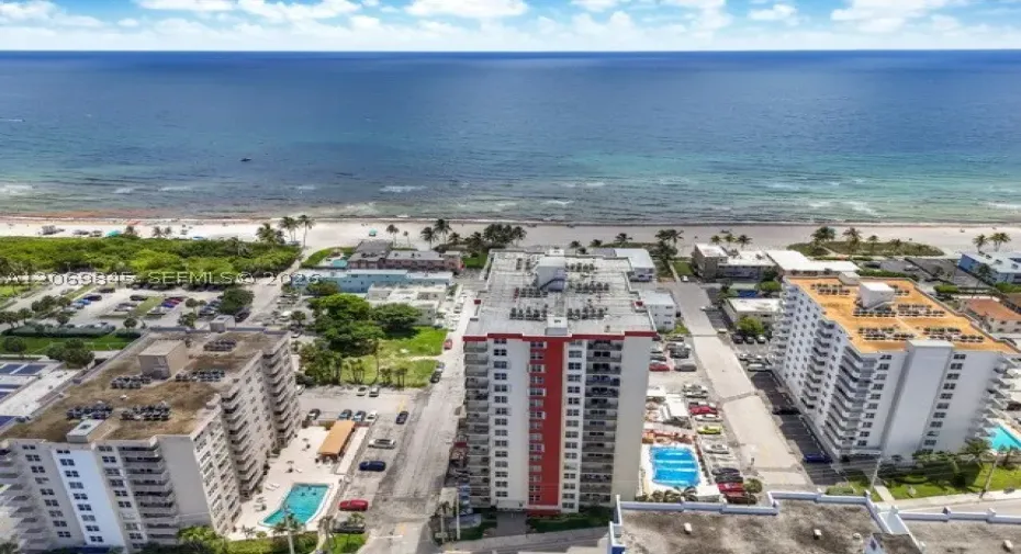 Aerial View with Beach