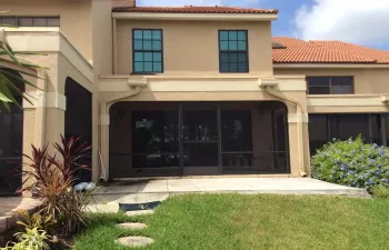 Porch overlooking water