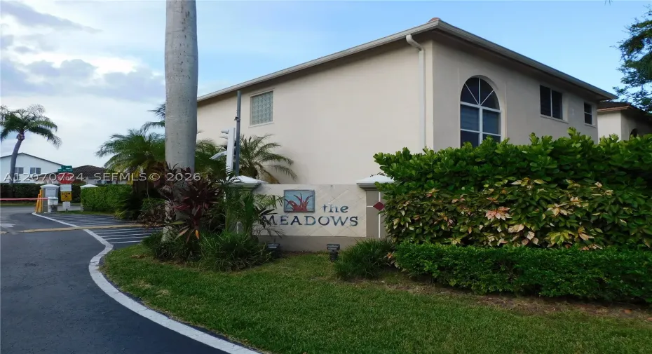Welcome to The Meadows - Entrance and community common area beautifully landscaped and maintained.