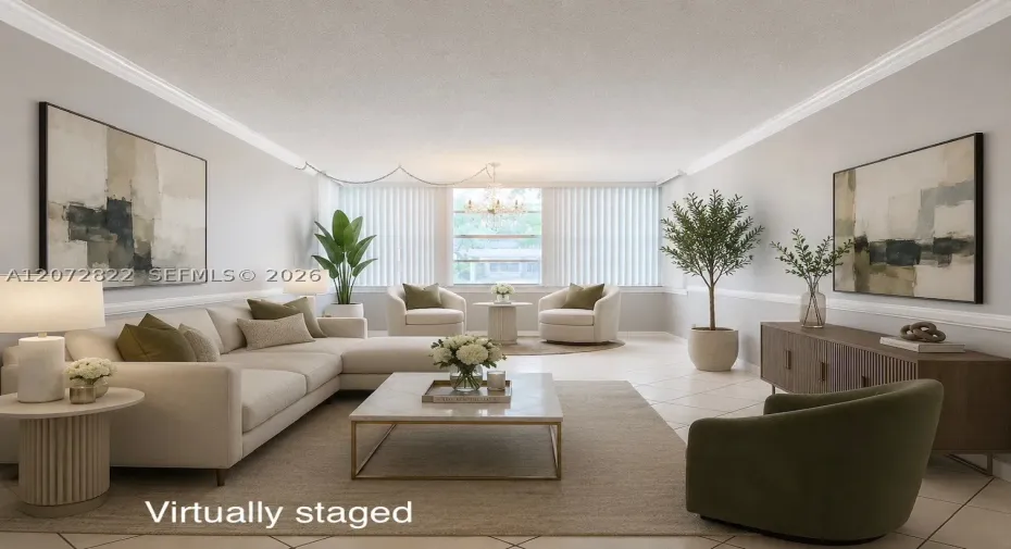 Virtually staged