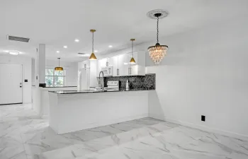 Open-concept kitchen and Dining area