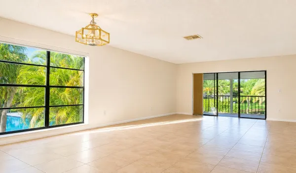 Living Dining Area + Lake View