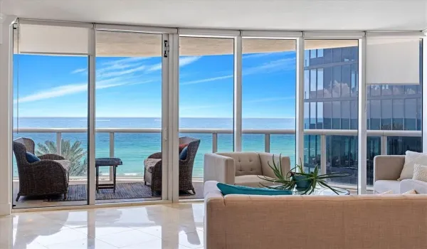 From the moment you step inside, breathtaking ocean views unfold before you, creating a stunning backdrop from every room.
