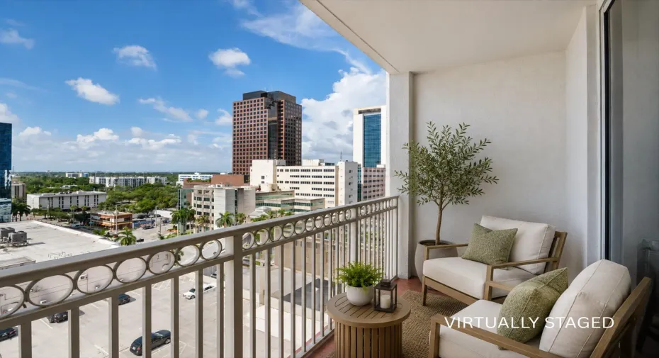 South Facing Balcony (Virtually Staged)