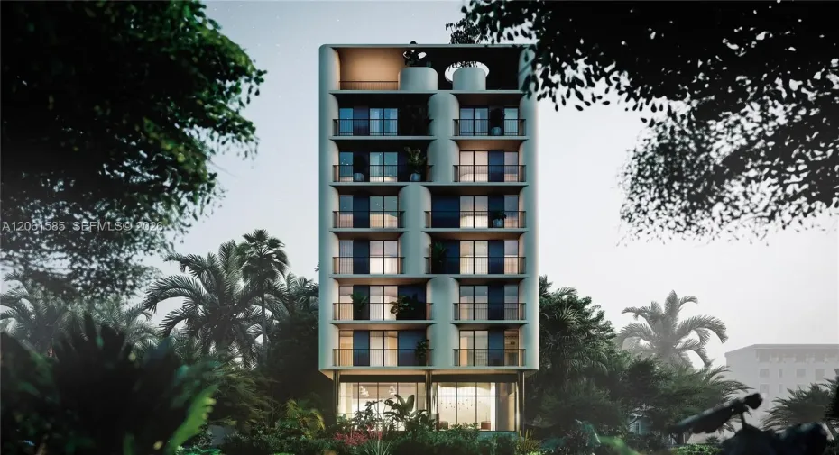 Rendering of 45 unit 7 story proposed development