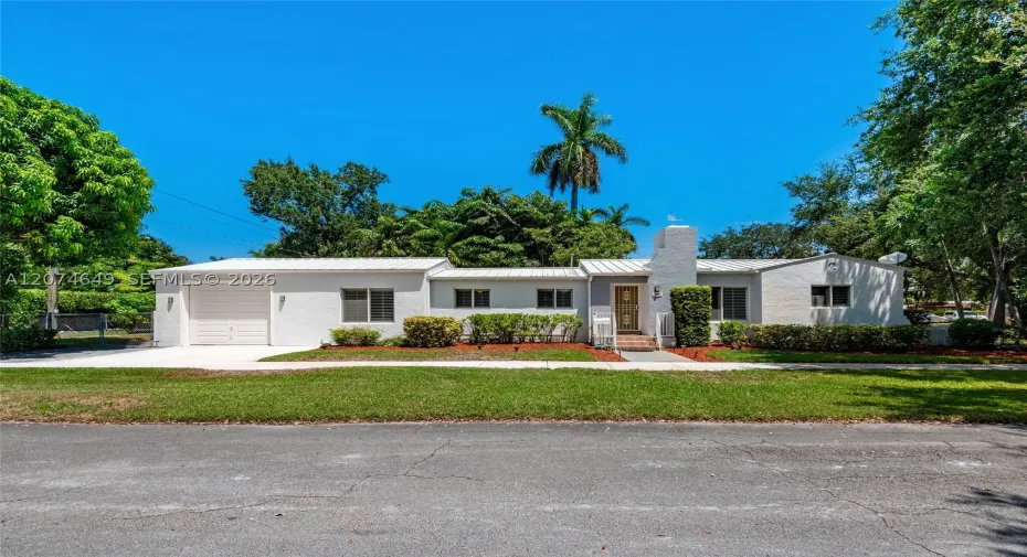 A well taken care of home with a metal roof, hurricane resistant windows, a wood burning fire place, and welcoming appearance. A great place to call home.