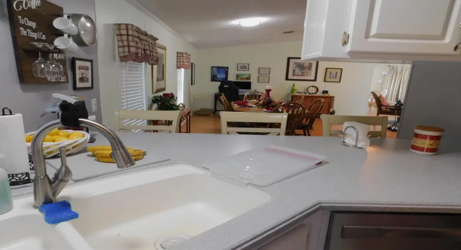 Kitchen overlooking Dining area