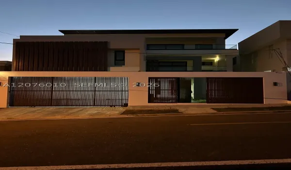 front of the house