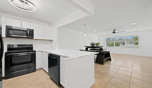 Virtually stages, a similar counter top will be installed.