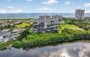 Waterfront setting with direct water access