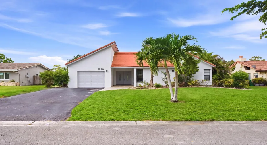 Curb Appeal with 4 car driveway