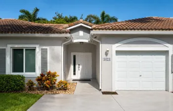 front of the house