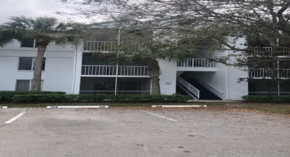 front of building