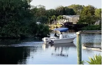 Boaters passing nearby