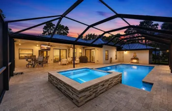 Twilight Pool Patio