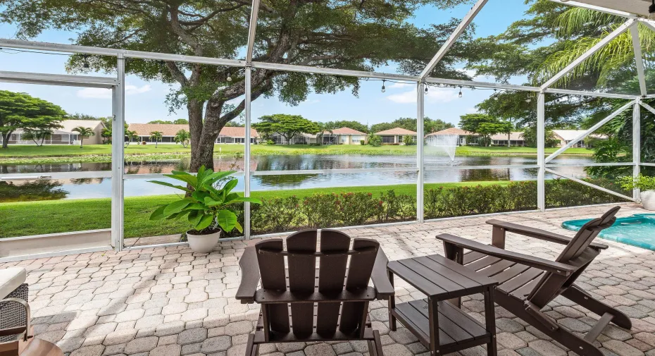 View from the patio