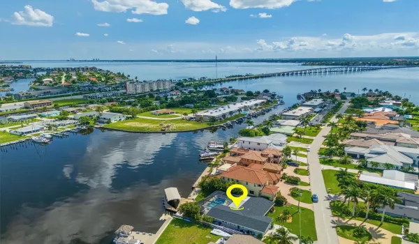 Neptune's Villa sits on Bikini Basin in Cape Coral, FL
