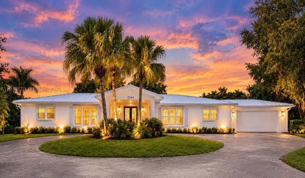 Twilight Image of Front of the House