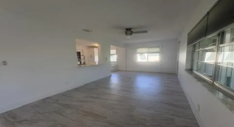 living space view from family room