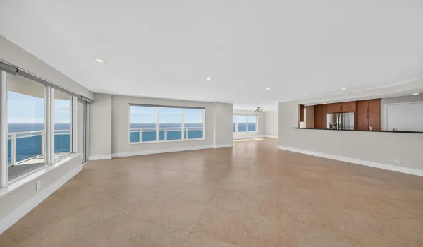 Generously proportioned living, dining and kitchen areas are surrounded by captivating Atlantic Ocean views.