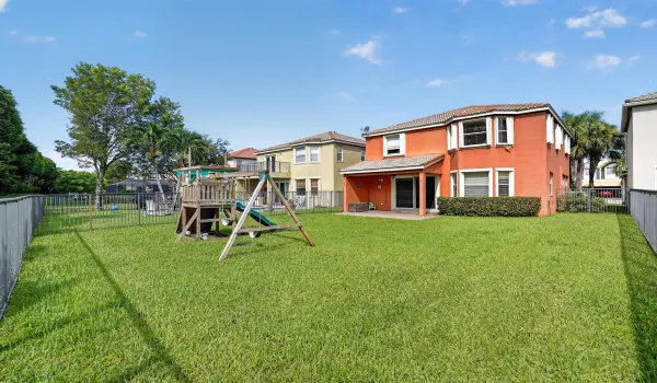 One of the Largest fenced backyards with no neighbors behind!