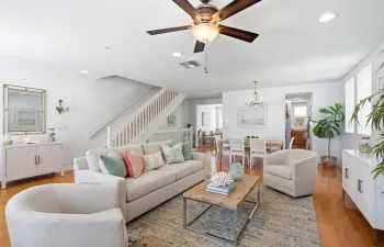 VIRTUALLY STAGED living room