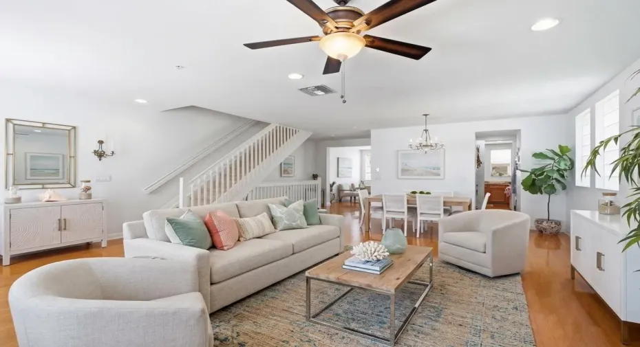 VIRTUALLY STAGED living room