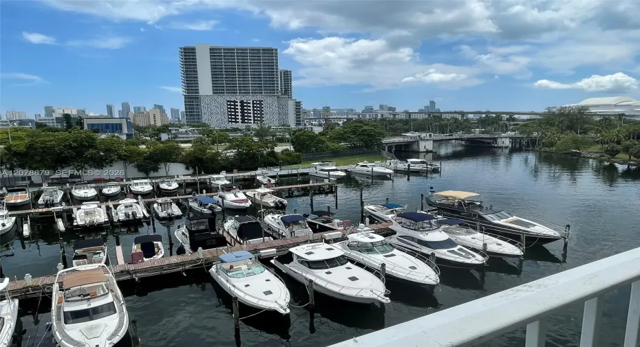 Marina view on the river