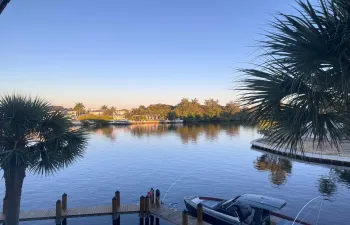 Exceptional view from the unit of canal, intracoastal, and the reserve area across the intracoastal