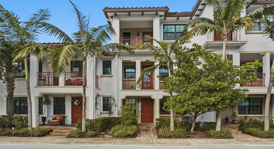 Front Entrance to Tri-Level Townhome