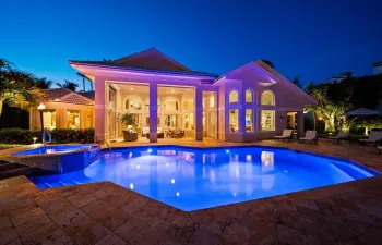 pool after dark
