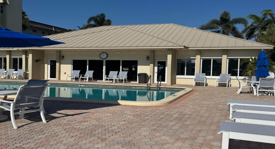 Clubhouse pool area