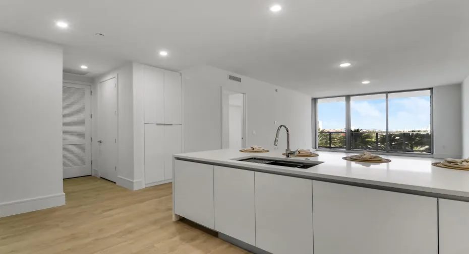 Kitchen and Great Room view