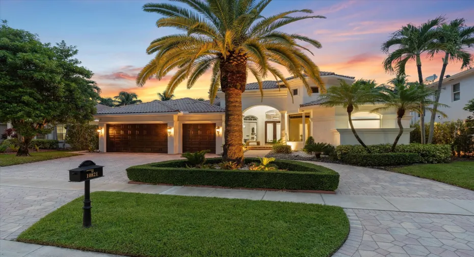 Front Elevation at Twilight