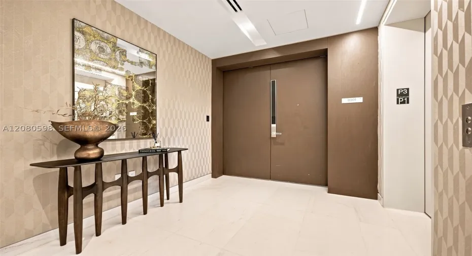 Private Elevator Lobby.