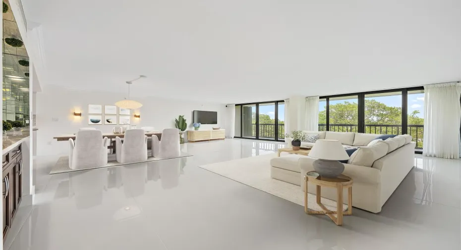 STAGED LIVING ROOM