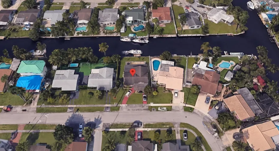 overhead view