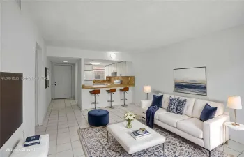 Living Room Virtually Staged