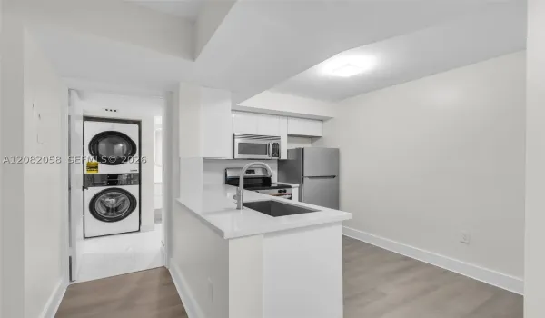 Bright modern renovated kitchen showcase