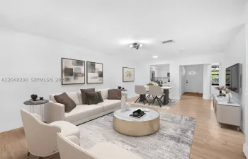 Virtually Staged Living Room