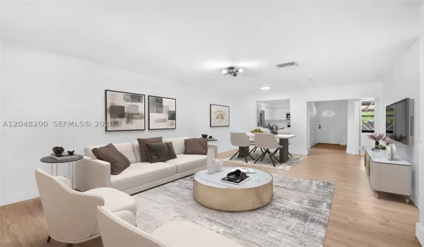 Virtually Staged Living Room