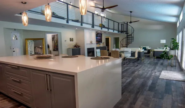 open floor living room