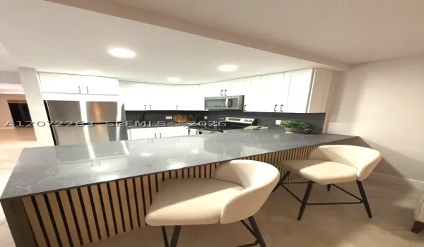 open concept Kitchen, modern fall countertop