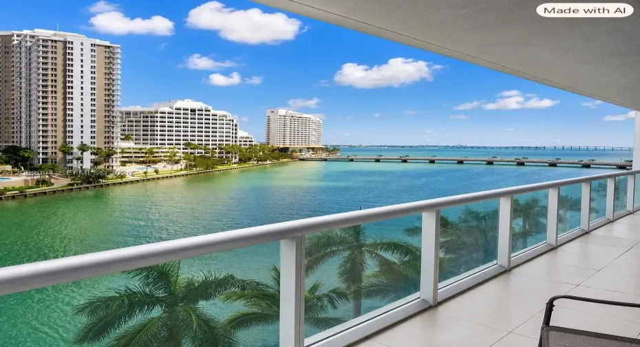 entire apartment has water views