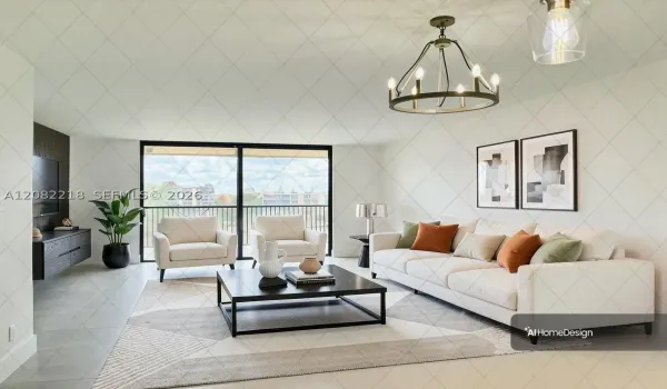 staged living room