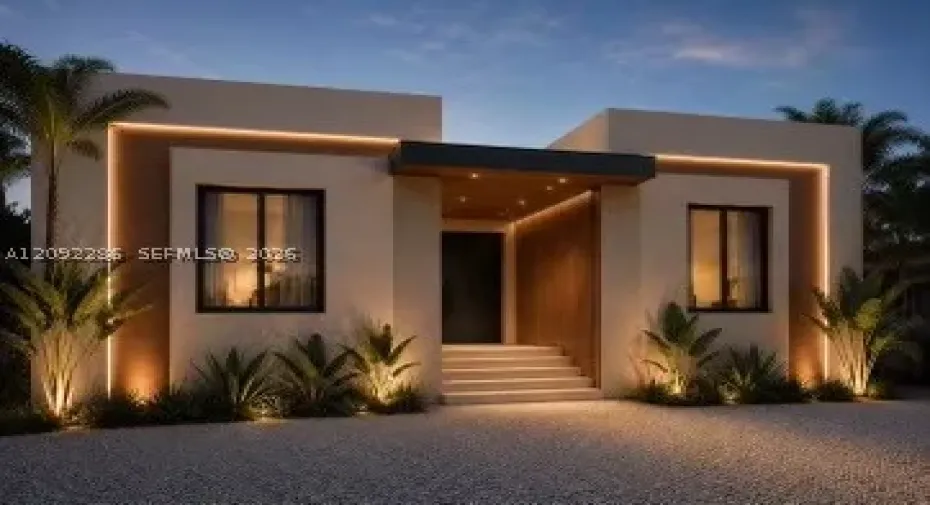 Artist rendering - proposed finished rendering