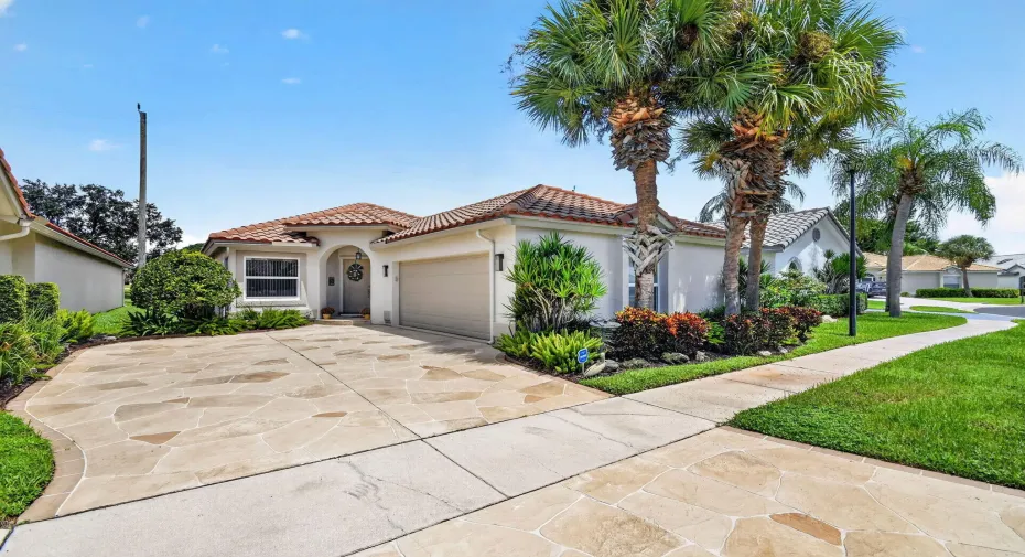Beautiful stamped driveway and apron. Large driveway-perfect for extra cars!