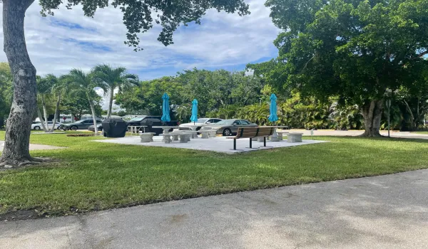 BBQ Patio area for building residents
